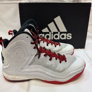 SOLD Adidas D Rose 5 Boost Home Men’s White Basketball Shoes size 10